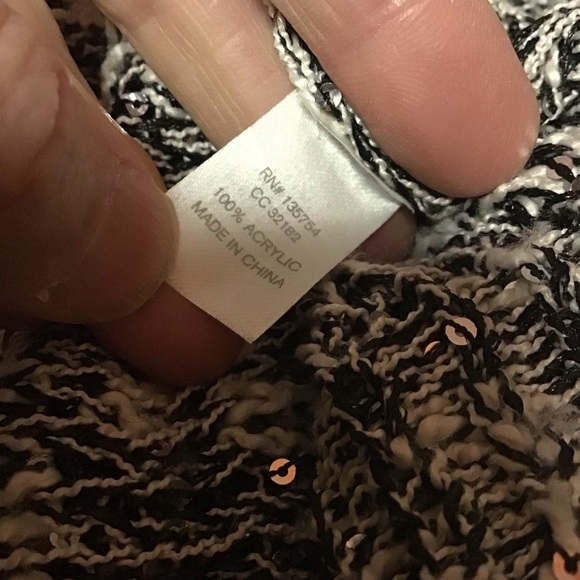 Charming Charlie oversized sequined sweater - Picture 3 of 11